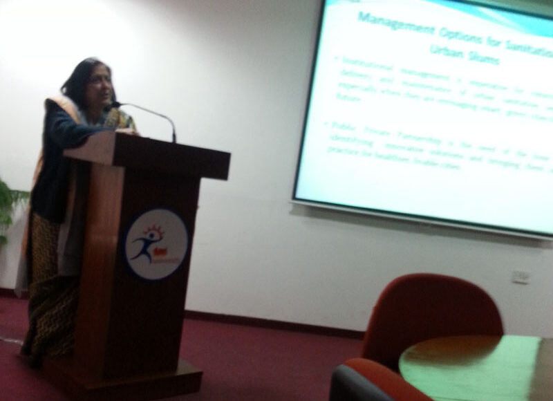 Gave Expert Lecture at TERI University, New Delhi January 2016