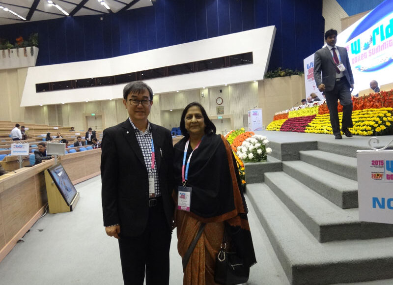 With Mr. Jack Sim, Founder, Worrld Toilet Organisation, at World Toilet Summit 2015 in New Delhi